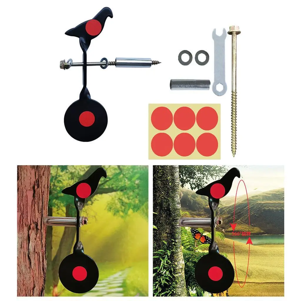 Resetting Target Shooting Target Spinner Tree Wall Fixed Hunting Practice