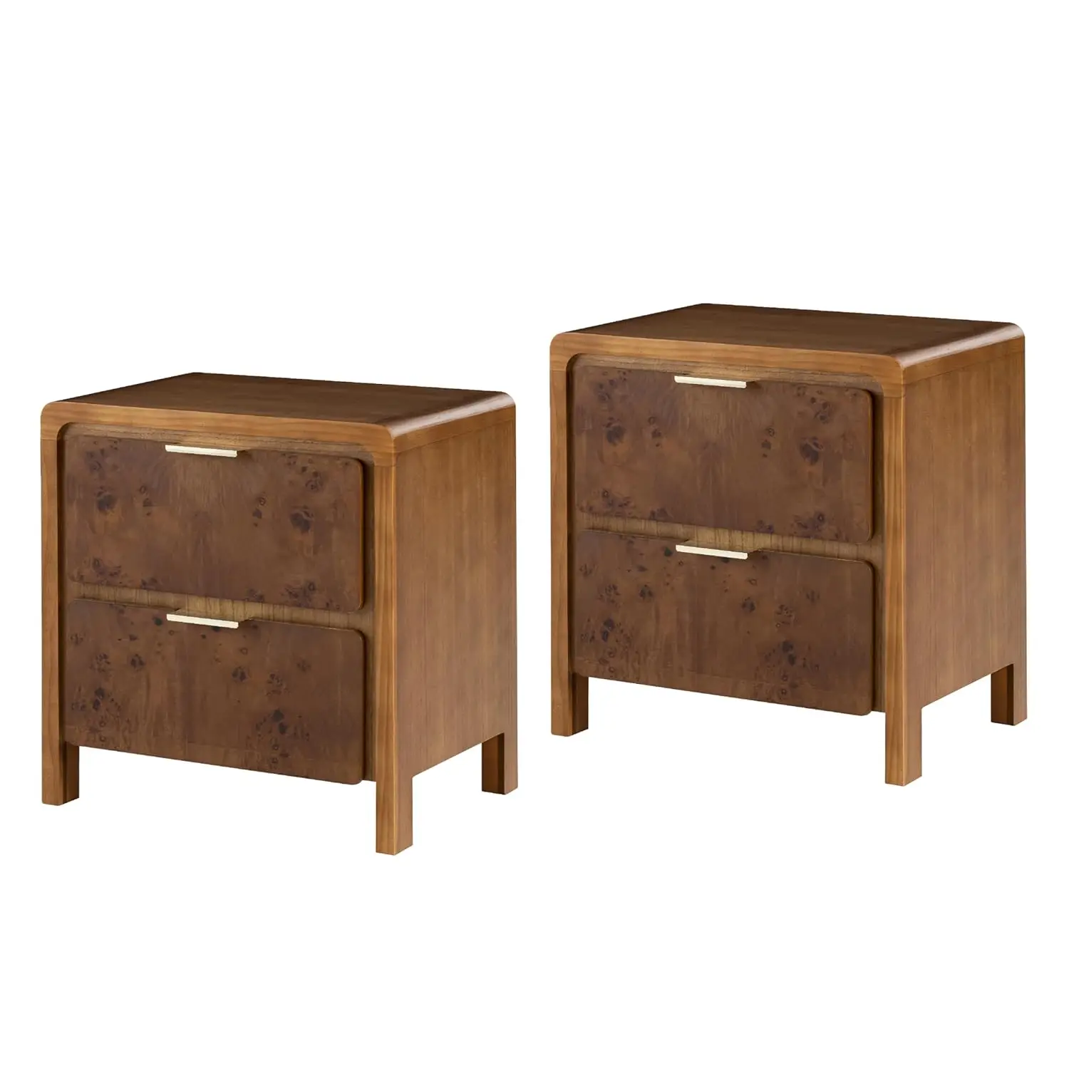 Distressed Farmhouse Nightstand Set 1