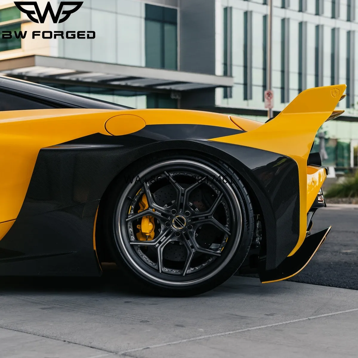 

Aluminum Alloy Concave Wheel Rims 19\" Monoblock Carbon Fiber Wheels 5x112 5x120 PCD for McLaren 720s New 20mm 25mm Offset