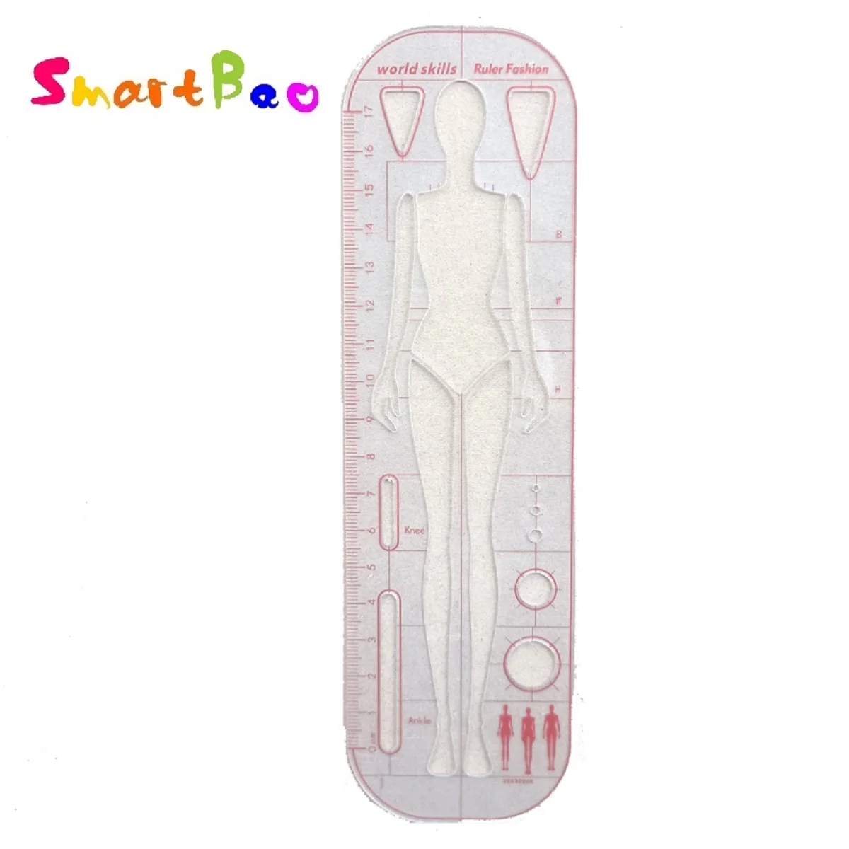 Pro Fashion Technical Croquis Template Ruler - Competition-Approved Design Tool for Precision Garment Sketching & Flat Drawings
