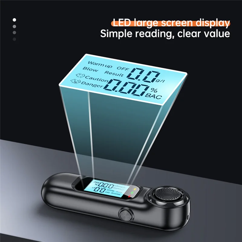 -A12R プロフェッショナル呼気テスター検出器飲酒検知器充電式自動呼気アルコールテスト