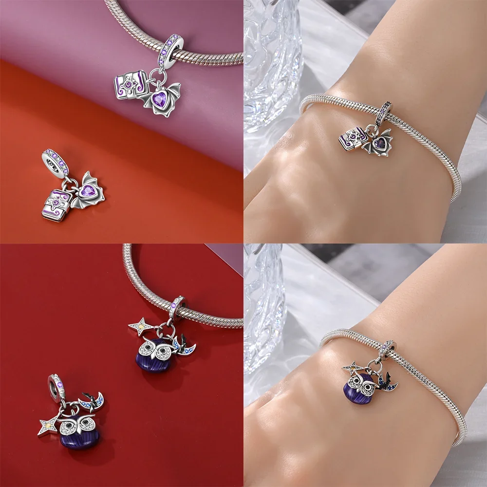 

Подвески Plata 925, оригинальные бусины в форме сердца и розы для подвесок, браслет из стерлингового серебра 925 пробы, бусины для изготовления ювелирных изделий, женский подарок