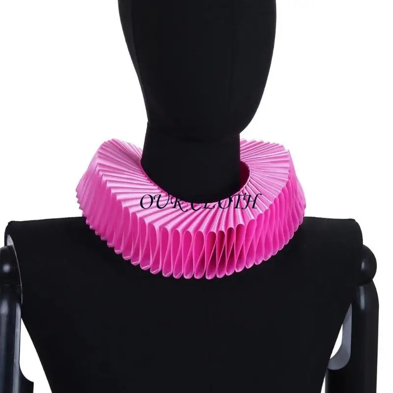 

Розовый комплект с воротником и манжетами с рюшами на шее Renaissances для маскарадной вечеринки Y1AC