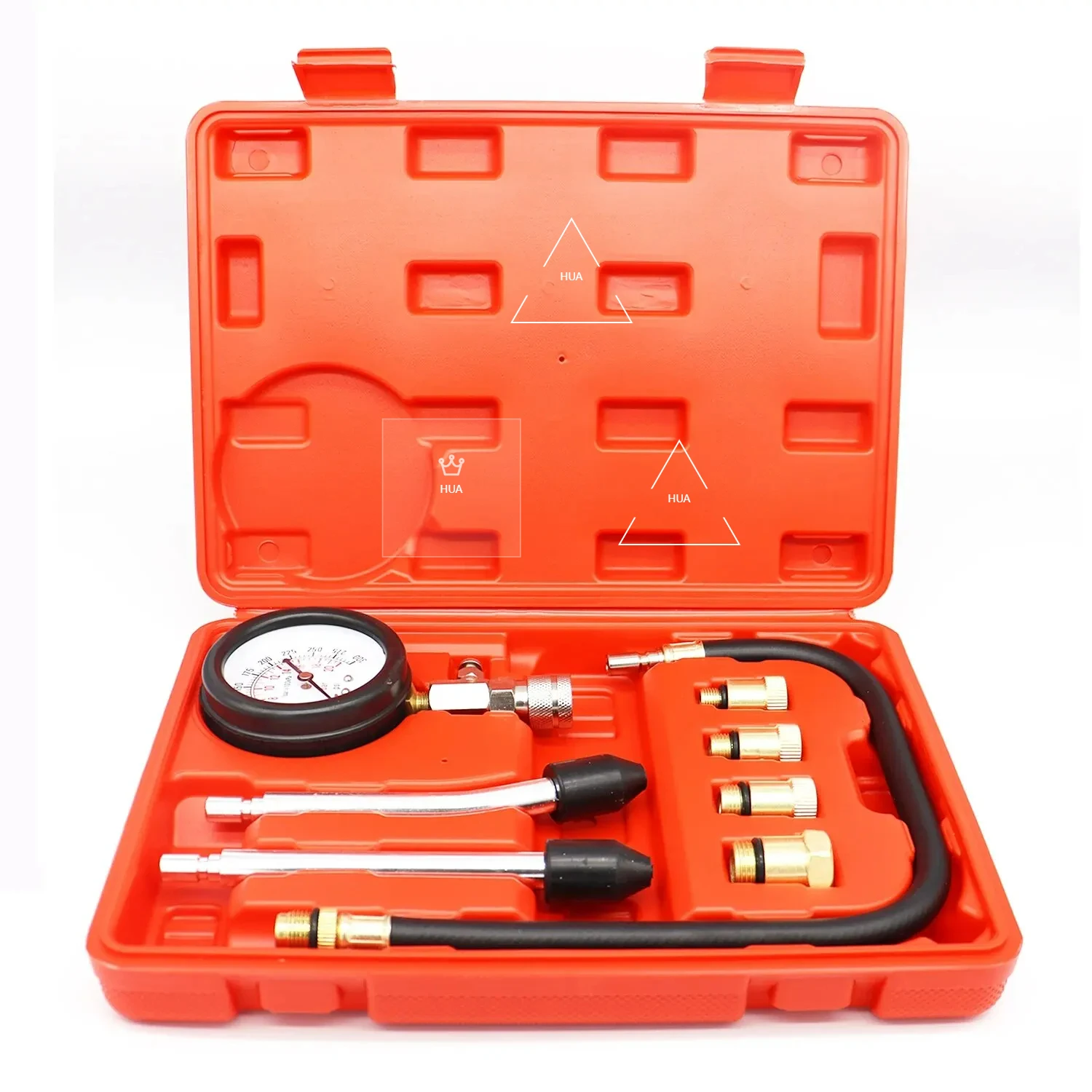 

XMSJ Engine Compression Tester Car Pressure Gauge Tester Meter Auto Engine Cylinder with M10 M12 M14 M18 Adapter 2025 new