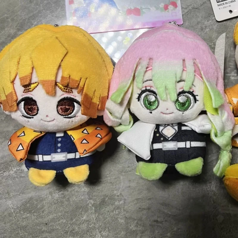 Demon Slayer Plüsch-Schlüsselanhänger in sitzender Pose: Shinobu Kocho, Zenitsu Agatsuma, Mitsuri, Kanroji, Obanai, Iguro – Taschenanhänger für Anime-Fans