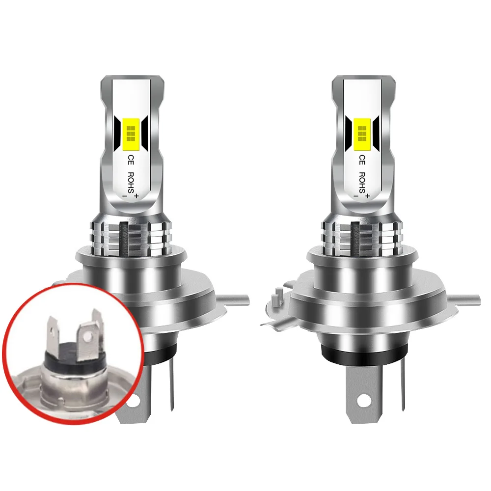 2Pcs H4 Led H7 H1 H3 Headlights Canbus 30000LM 120W LED H4 Light Bulbs Car 6500K High Low Beam Auto Light Bulbs Headlamp