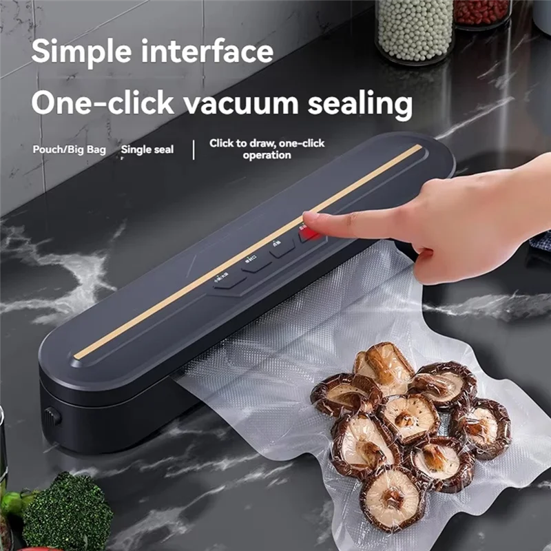 Cooking Appliances US Plug 220V Automatic Packaging Machine Vacuum Sealer Food Vacuum Sealer With Household Food Sealing Functio