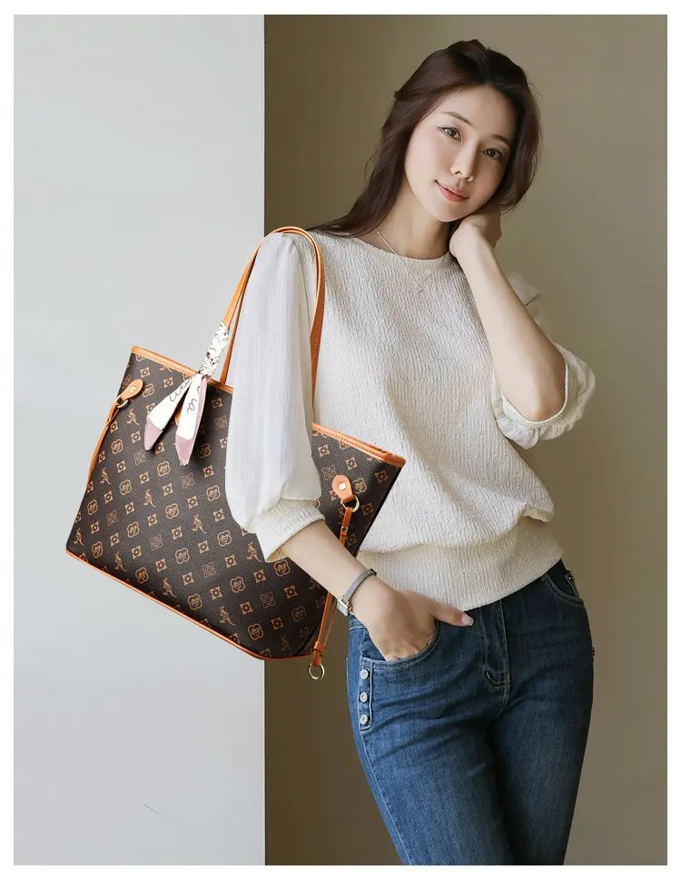 2025 프리미엄 여성용 토트백 - 우아한 크로스바디 숄더백, 넉넉한 수납공간의 숄더 핸드백, 스타일리쉬한 업무 및 캐주얼 필수품