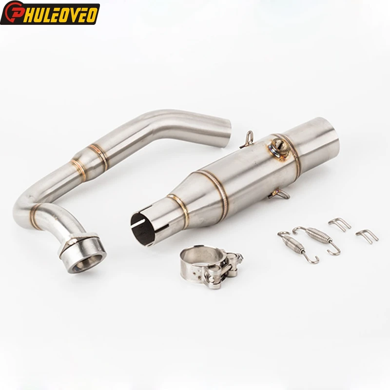 For HONDA Forza300 Forza250 NSS300 NSS250 2018-2020Motorcycle Exhaust Manifold Header Front Pipe Connect ID:51mm Muffler Exhaust