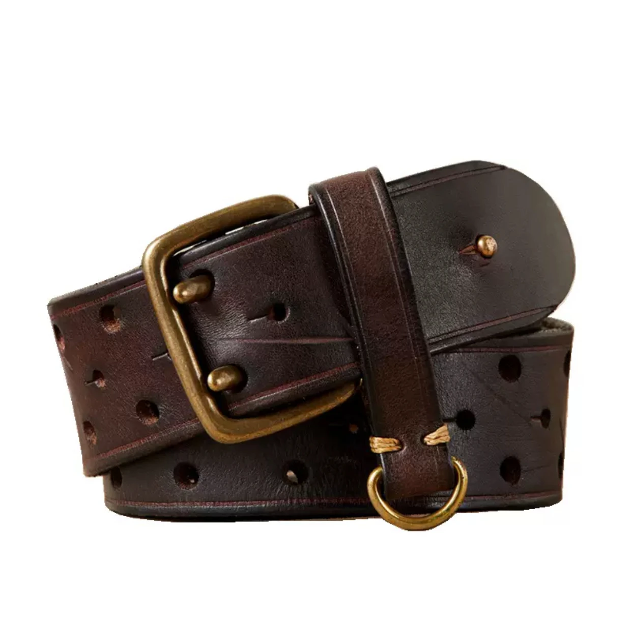 

3.8cm luxurious Korean fashion belt for men, genuine leather, pure cowhide, retro, young, high-end, versatile, jeans belt