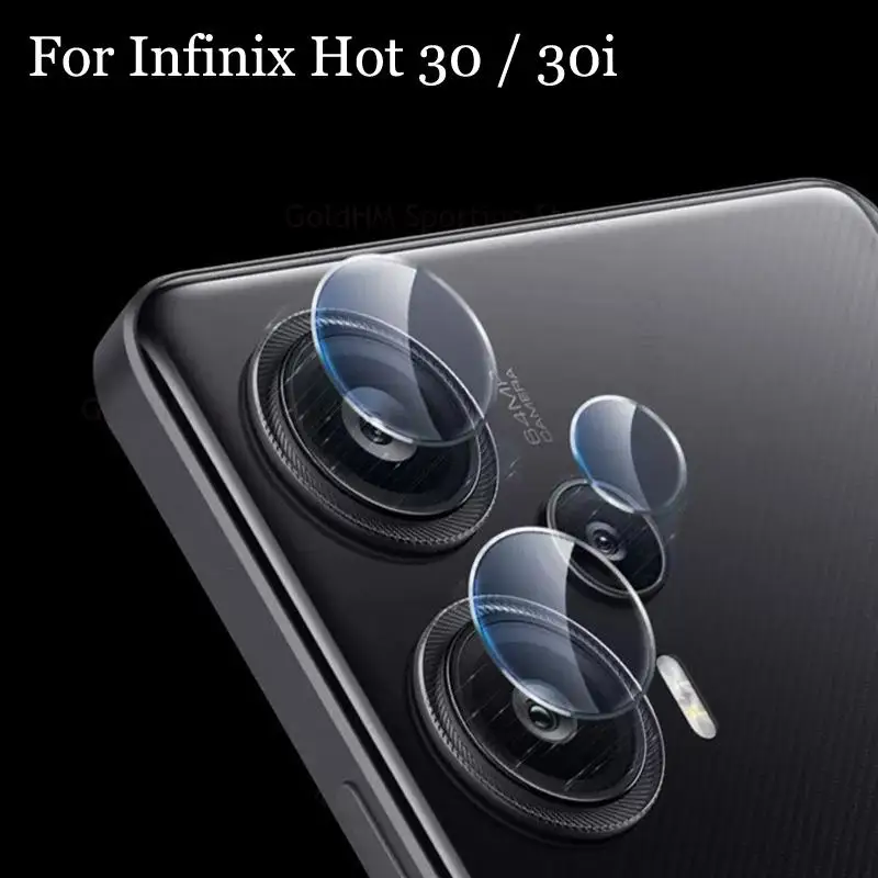 Чехол для Infinix Hot 30 30i, пленка для объектива из закаленного стекла для Infinix Hot 30 20S 20i 20 Play, прозрачная защитная пленка для заднего экрана