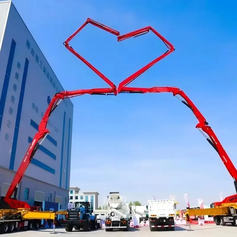 Truck Mounted Concrete Pump Truck 324kW Diesel Engine Hydraulic Concrete Pumping Machine for High Rise Building Construction