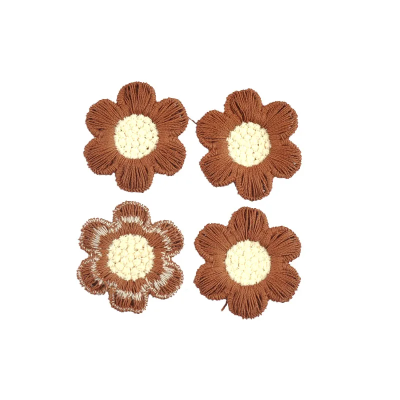 20 stks 31mm Klassieke Nieuwe Kleurrijke Borduren Bloem Patches Kleding Haarspeld Applicaties Naaien Accessoires DIY Scrapbooking Ambachten