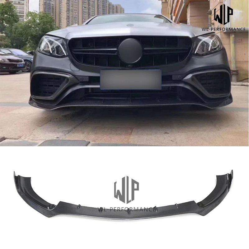 W213 High Quality Carbon Fiber Front Bumper Splitter Lip Decoration Modelling Trim for Mercedes Benz W213 E63S AN Body Kit