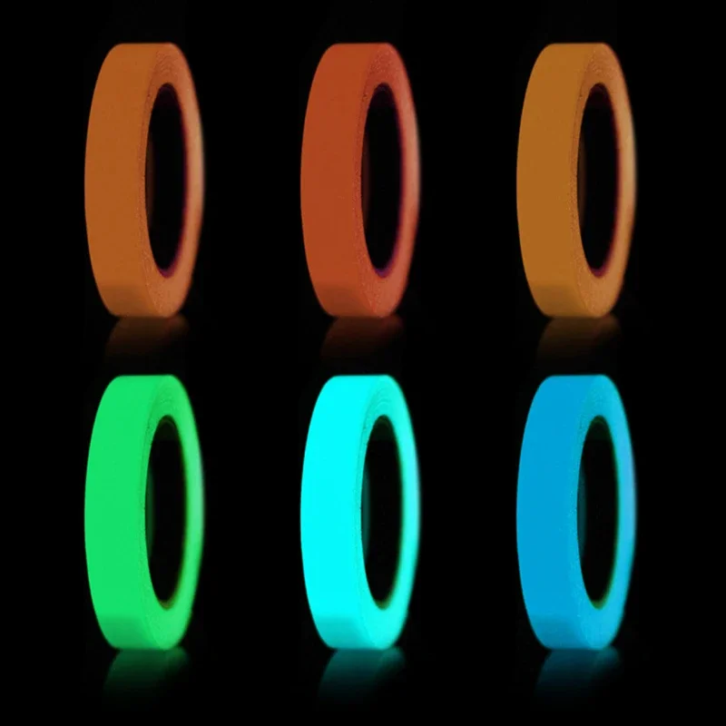 1m Glow In The Dark Warning Tape Luminous Fluorescent Night Self-adhesive Sticker Tape Safety Warning Decoration Home Kitchen