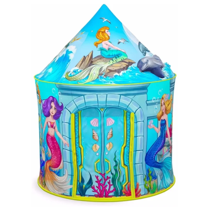 Speeltent voor kinderen Pop-up plooien tent speelgoed voor binnen en buiten kind roze prinses speelhuisje tent voor meisje eenhoorn kasteel