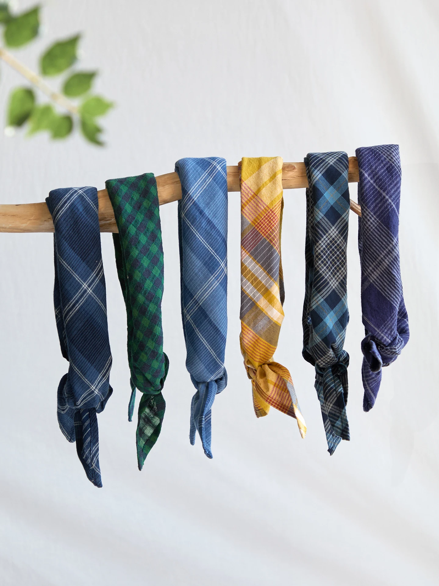 Bandana Cotton - Oryginalna japońska szalikowa chusta w kratę