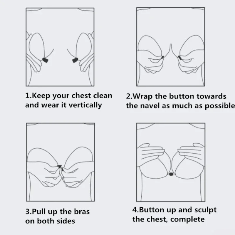 2/1pcs Summer Women Chest Stickers Lift Up Nude Bra Self Adhesive Bra Invisible Cover Bra Silicone Pad Sexy Strapless Breast image 6