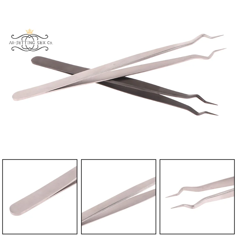 New Designed Precision Isolation Lash Extension Tweezer Strategic Angle Opening Jaws Separator Tweezers For Eyelash Extension