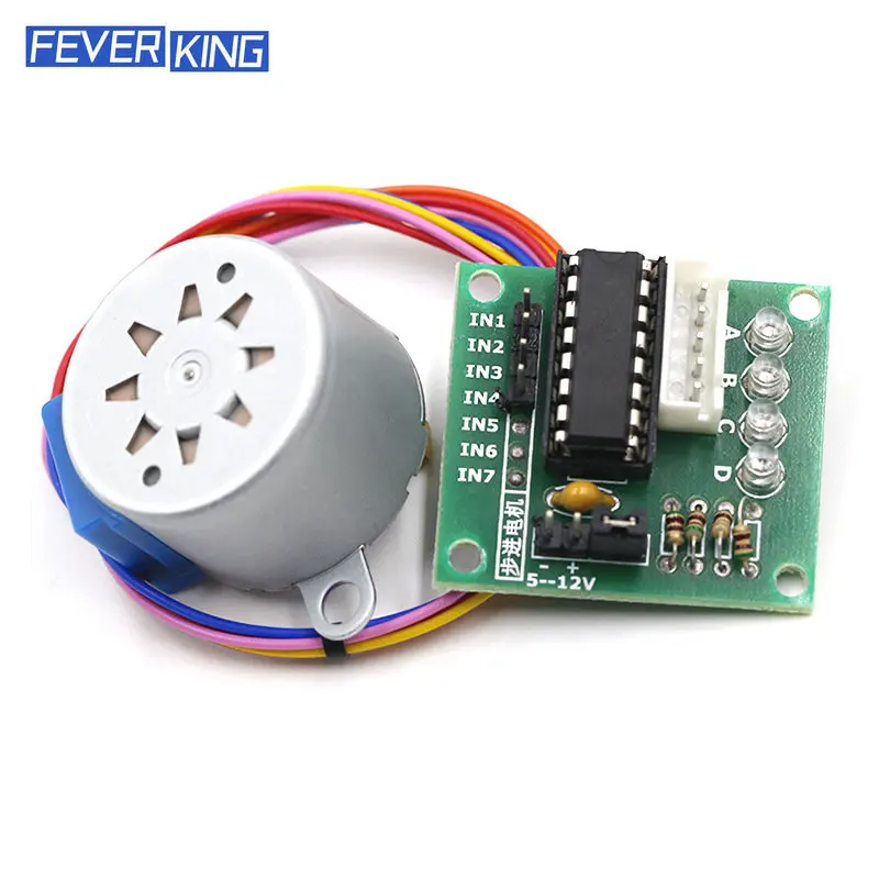 5V Stepper Motor 28BYJ-48 + ULN2003 Driver Test Module for Arduino,Micro Mini Electric Step Motor for PIC 51 AVR