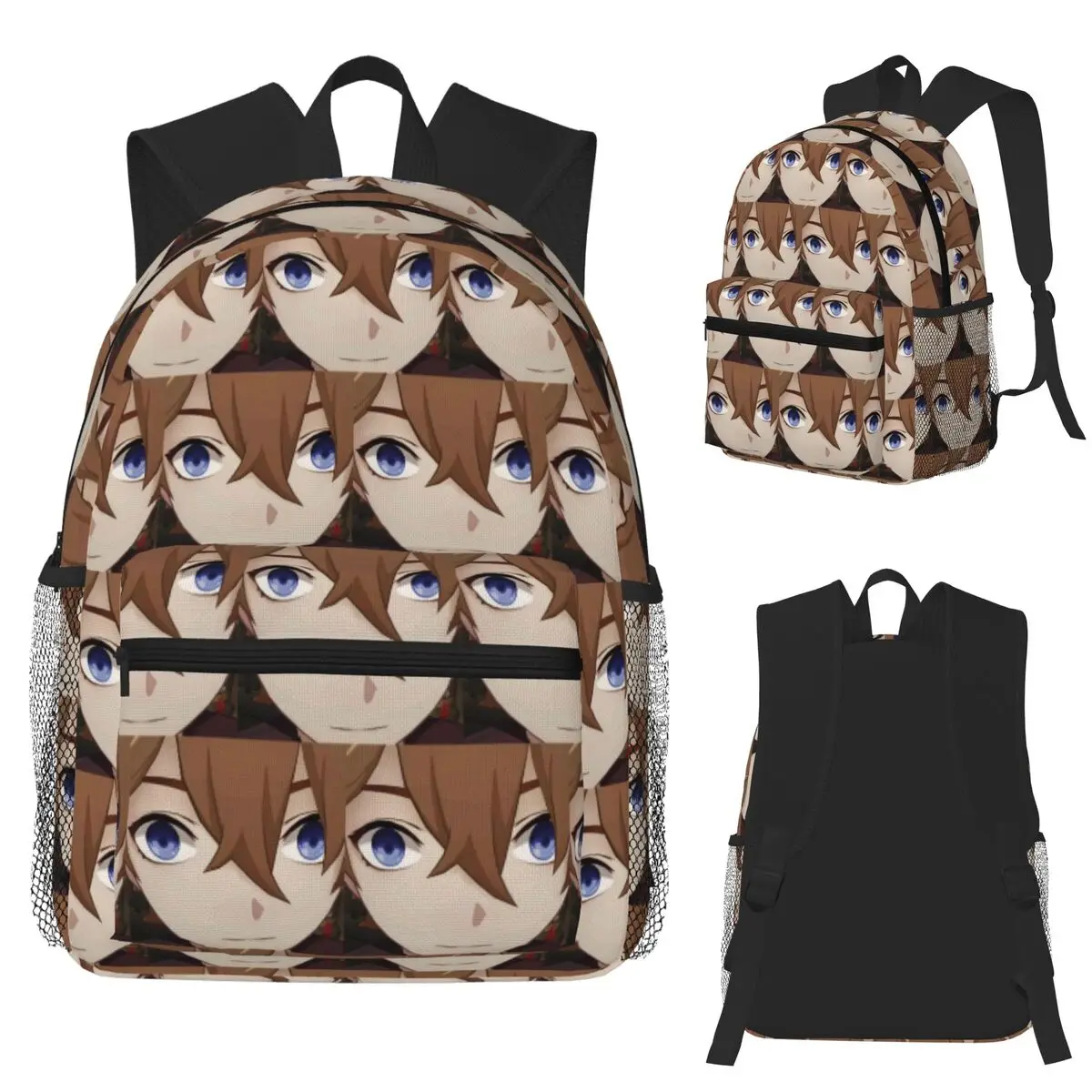 Childe Genshin Impact Genshin Impact Cursed Childe Student Backpack School Bag Hiking Daypack for Men Women Bookbag Shoulder Bag