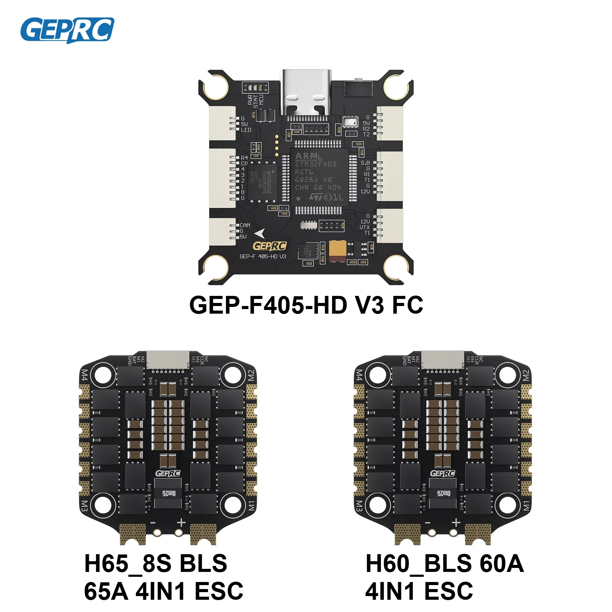 AvaCoreGEPRC TAKER F405 HD V3 Flight Controller 65A 60A 4IN1 ESC 42688-P Gyro Data Analyze Record Flight Barometer Racing FPV Dr