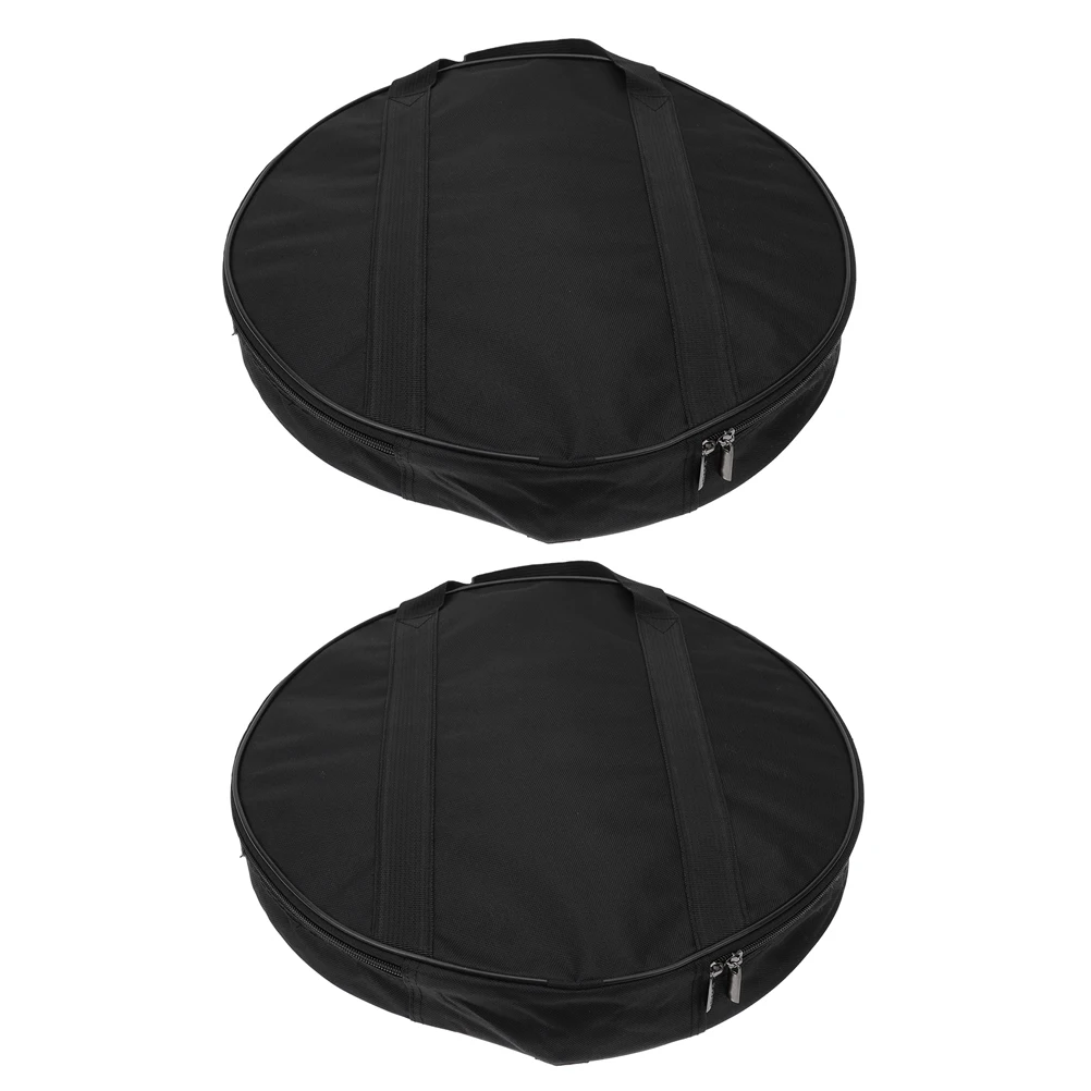 

2pcs Portable Gong Bag Waterproof Instrument Carrier Thickened Cymbal Storage Bag Lightweight Gong Holder Protective Case For