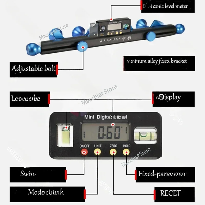 Electronic Adjustable Car Steering Level Alignment Tools Leveling Holder Wheel Aligner