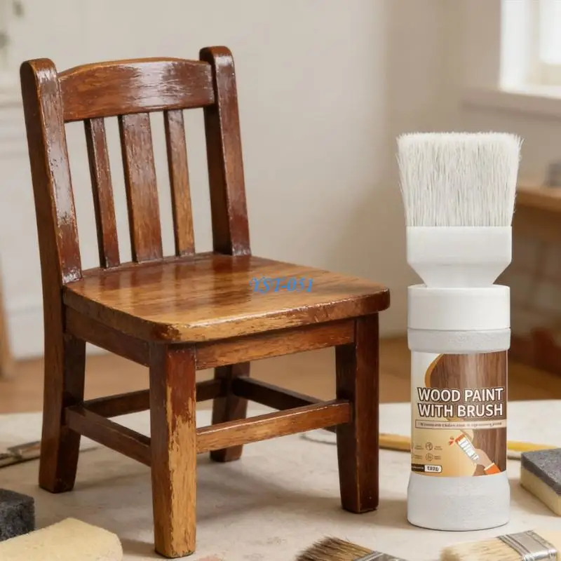 E15A Water Based Gold Foil Paint Integrated Brush For Home Decoration Strong Bonding