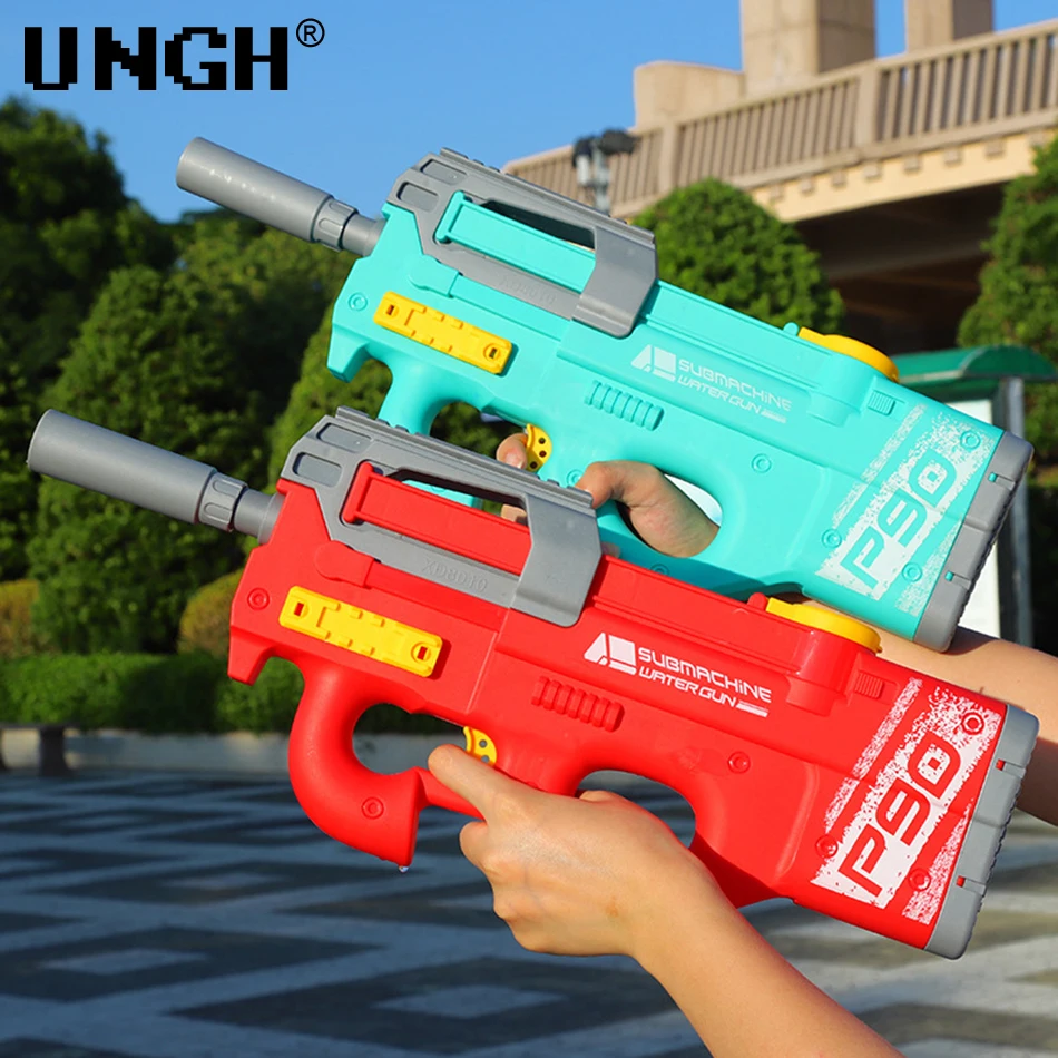 UNGH Water Gun Automatic Induction Water Absorbing Summer Electric High-Tech Burst Water Gun Beach Outdoor Water Fight Toys Gift