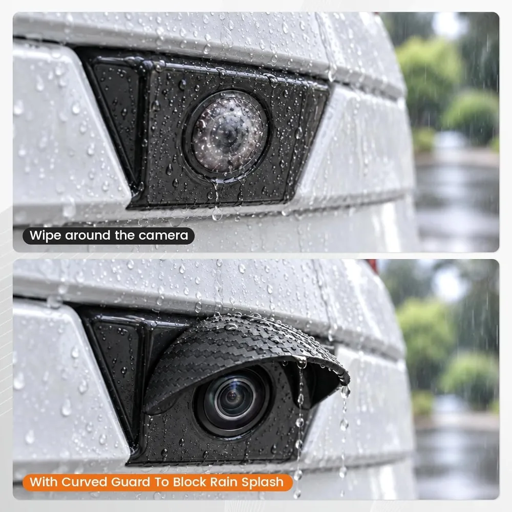Self-adhesive Car Reversing Camera Rain Cover Waterproof Protective Car Camera Cover in-vehicle Camera Sun Shade Rain Shield