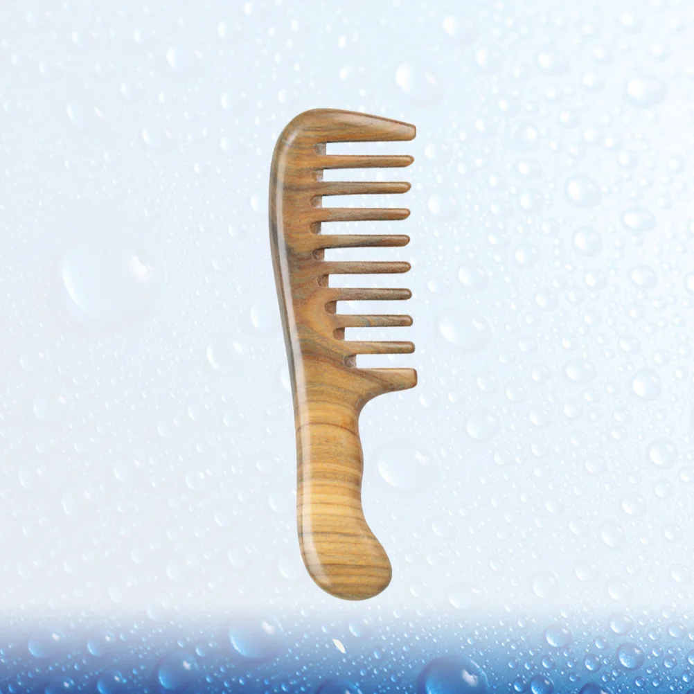 

Natural Verawood Hair Comb Smooth Close Teeth Anti-Static Scalp Massage Stimulate Blood Circulation Headache Relief Hairdressing