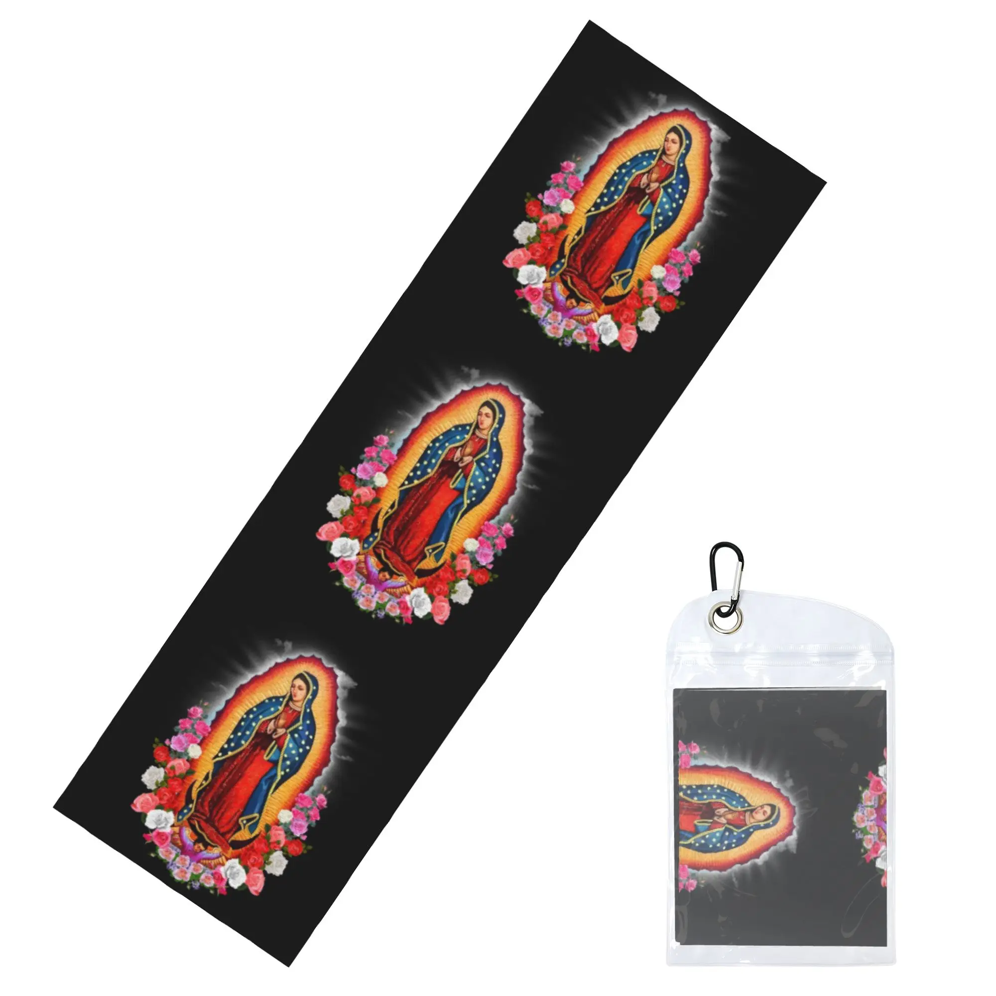 Virgin Mary Of Guadalupe Cold Exercise Towel Quick Dry Face Towel Mexico Catholic Saint Sports Towels