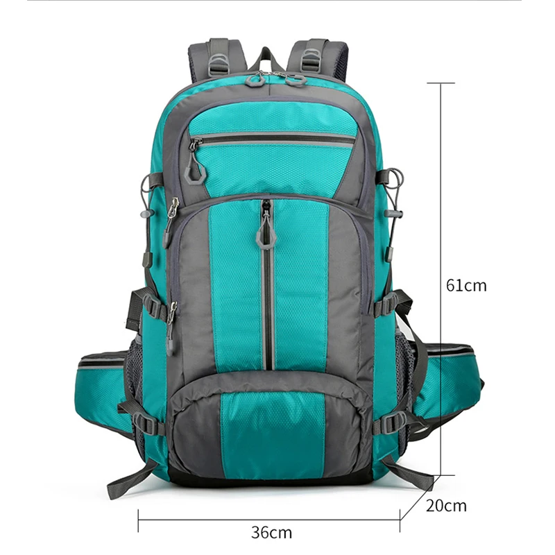 Waterproof Hiking Backpack Men and Women 60L Outdoor Travel Mountaineering Sport Bag Camping Expedition Backpacks 2206