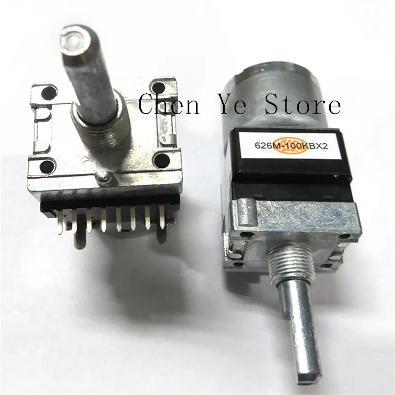 

5PCS ALPS imported motor drive potentiometer RK16812MG098 double 2-way B100K with tap 25F