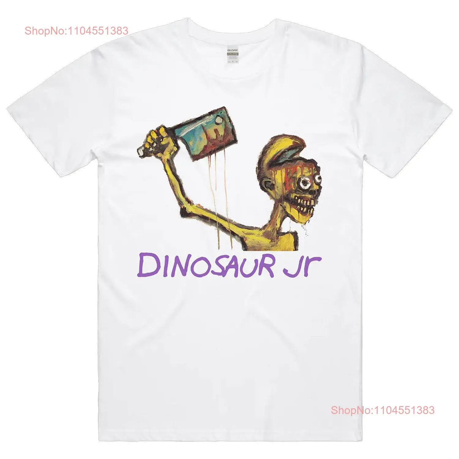 Men's Dinosaur Jr Start Choppin' T-shirt Medium White