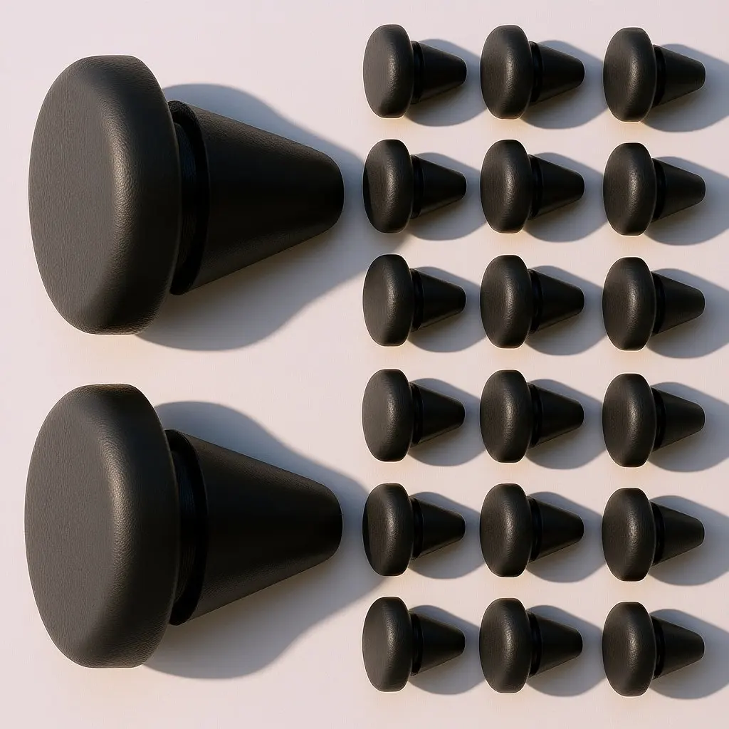 20Pcs High Temperature Resistant Silicone Rubber Stopper Soft Tapered Hole Plug Anti Shock Absorption Seal Protective Buffer
