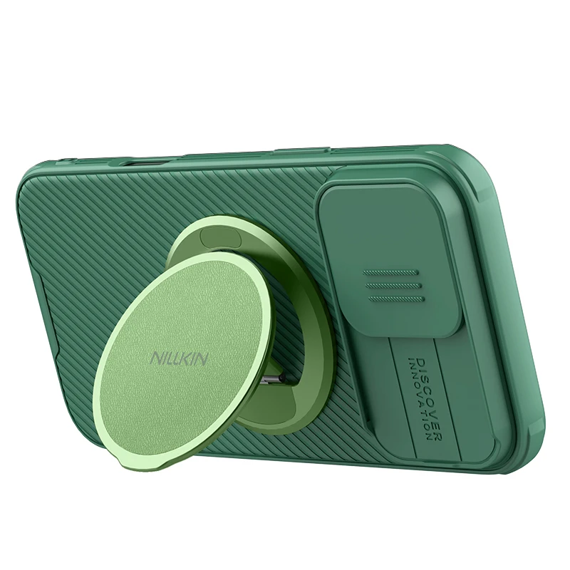 NILLKIN Support de poignée à double aimant, aimant militaire 360 °   Support, support pliable + anneau antidérapant, trépied pour tablette Android/iOS compatible