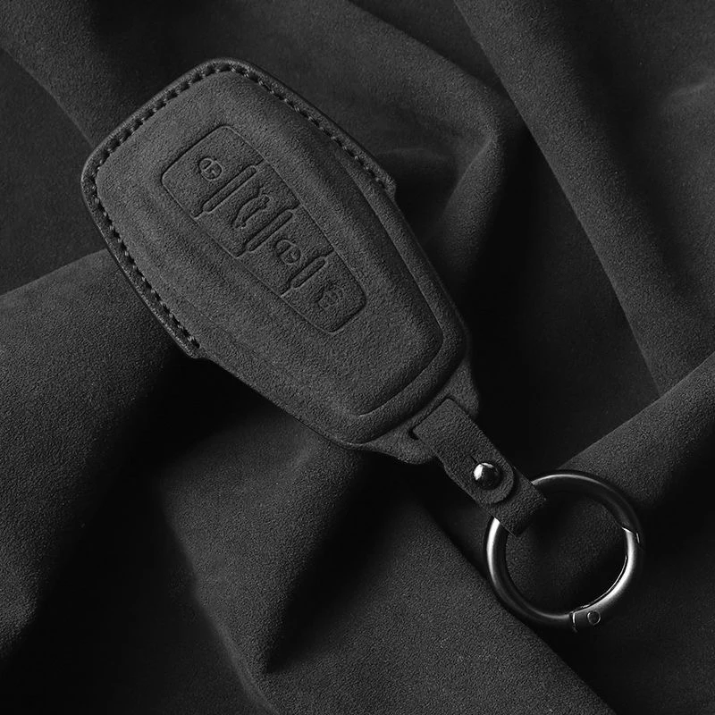 For Geely Coolray X6 X7 EX7 Geometry C Emgrand Global Kulrey Hawk GX7 Okavango NL3 SUV GT GC9 Suede Leather Car Key Cover Case