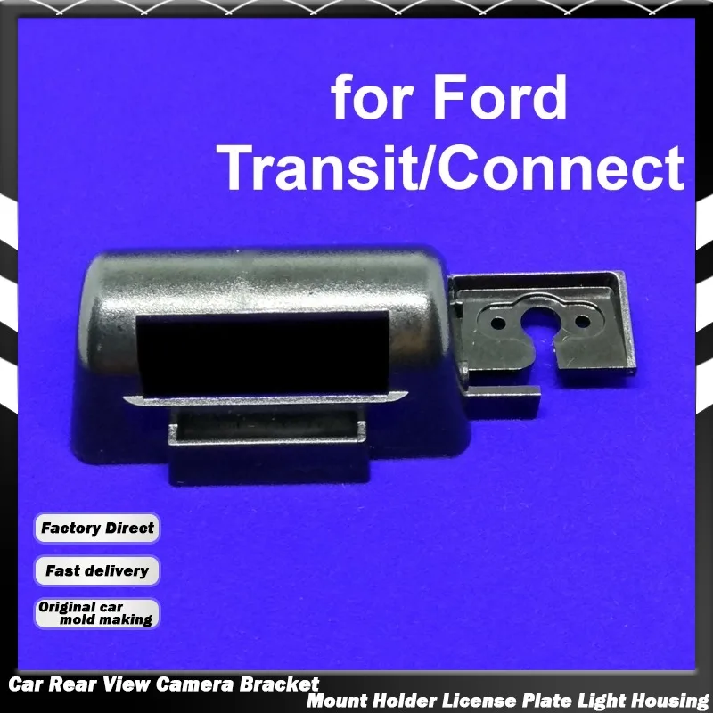 Car Rear View Camera Bracket License Plate Light Housing for Ford Transit Connect MK6 MK7 Tourneo