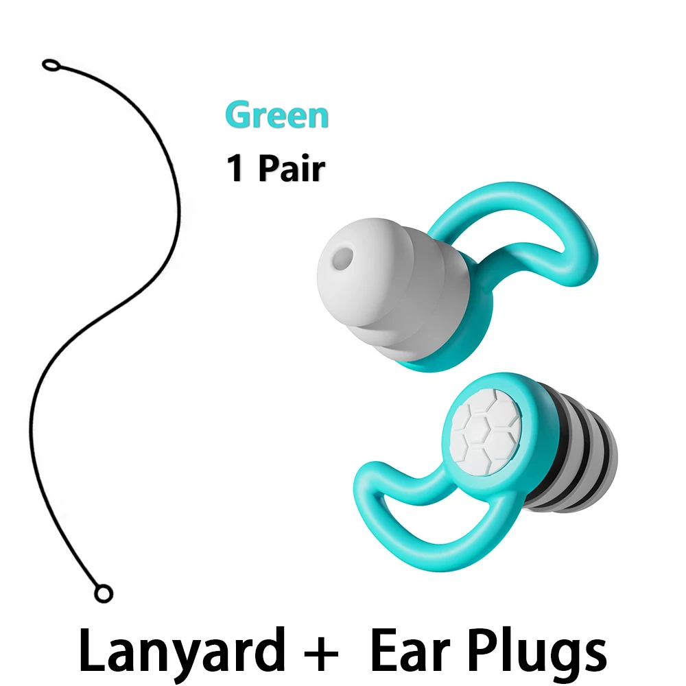 3 Layer Silicone Ear Tips Replacement Comfortable Secure Fit Earbud Tips with Silicone Lanyard for Enhanced Audio Experience