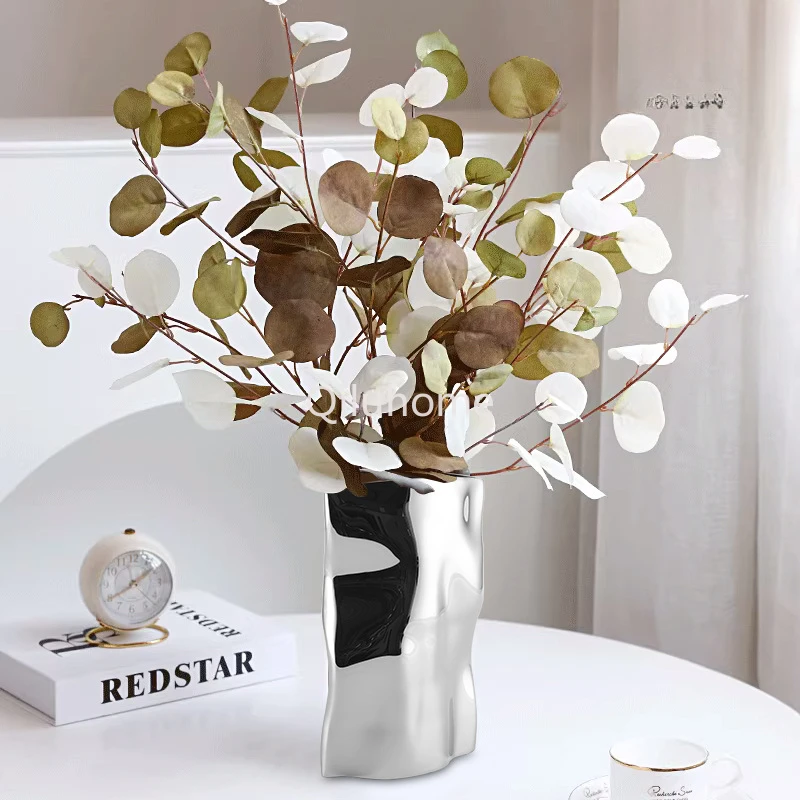 High-Grade Stainless Steel Vase Nordic Creative Design Irregular Flower Arrangement