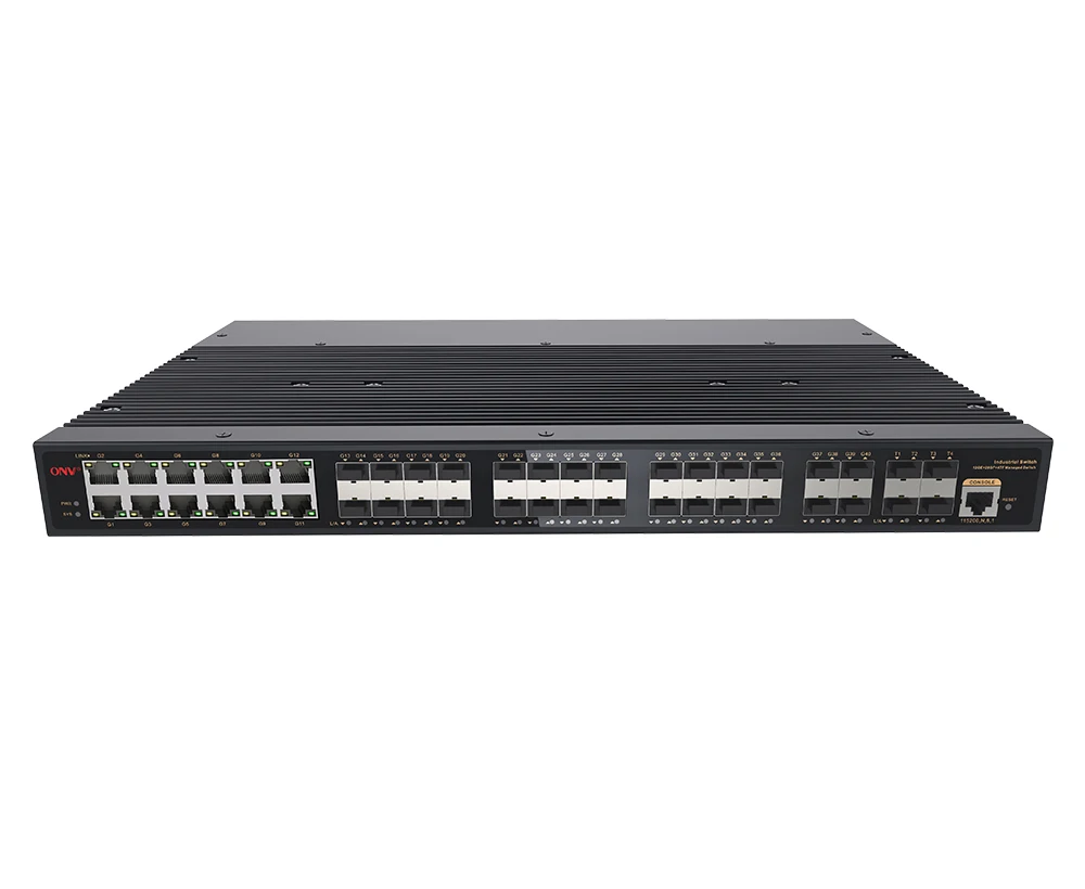 

Brand New 44-Port Industrial Ethernet Switch L3 Network Management Functions with Supports IPV4/IPV6