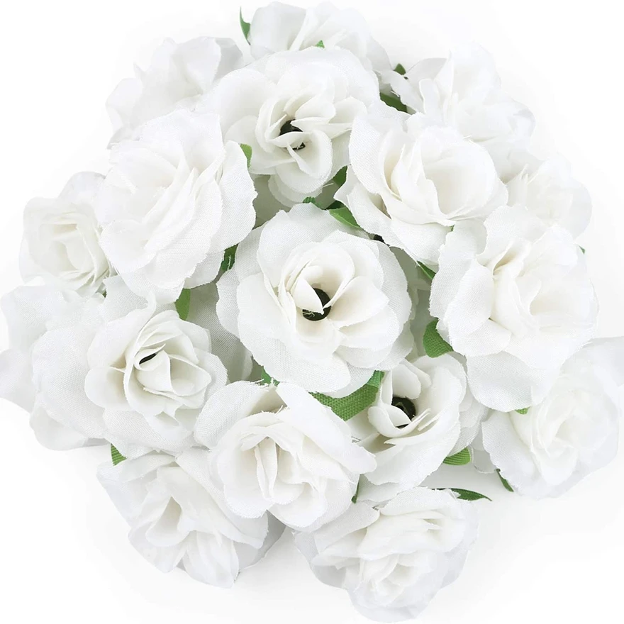 

10/20pcs Artificial Flowers Silk Cream Roses Hot Sale Wedding Bridal Bouquet Diy Gift Home Room Garden Festival Party Decoration