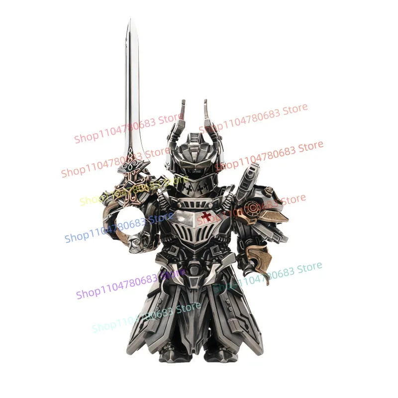 MOC اللبنات الصليبية المعادن المحارب المغناطيسي الشكل الصغير التجمع نموذج عرض أنيمي الكرتون سطح المكتب ديكور لعبة هدية #1