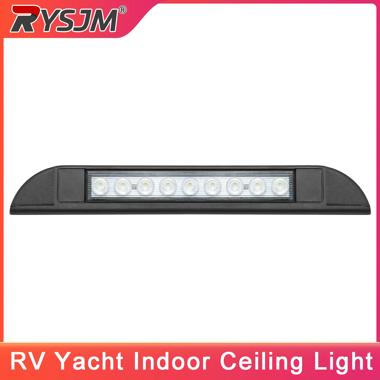 RV Yacht Indoor Ceiling Light 9LED 12V Awning Porch Light Wall Lamps Outdoor Camping Light Bar 6000K Awning Porch Lamp Light