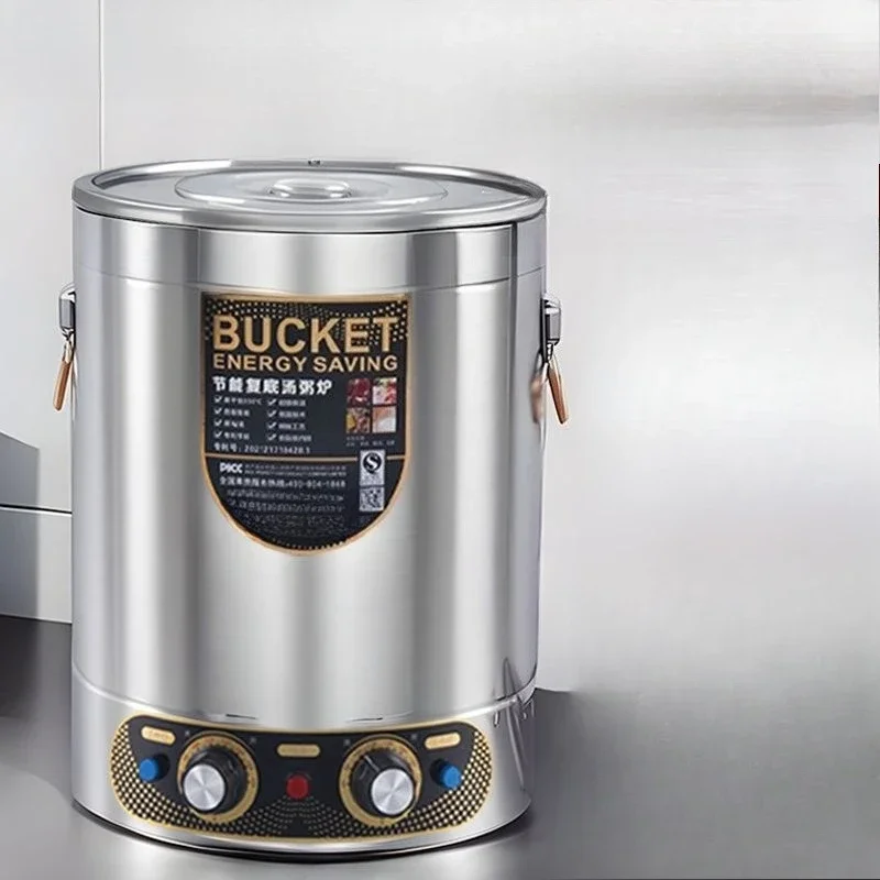 Electric heating bucket Commercial insulation Stainless steel cooking bucket Large capacity