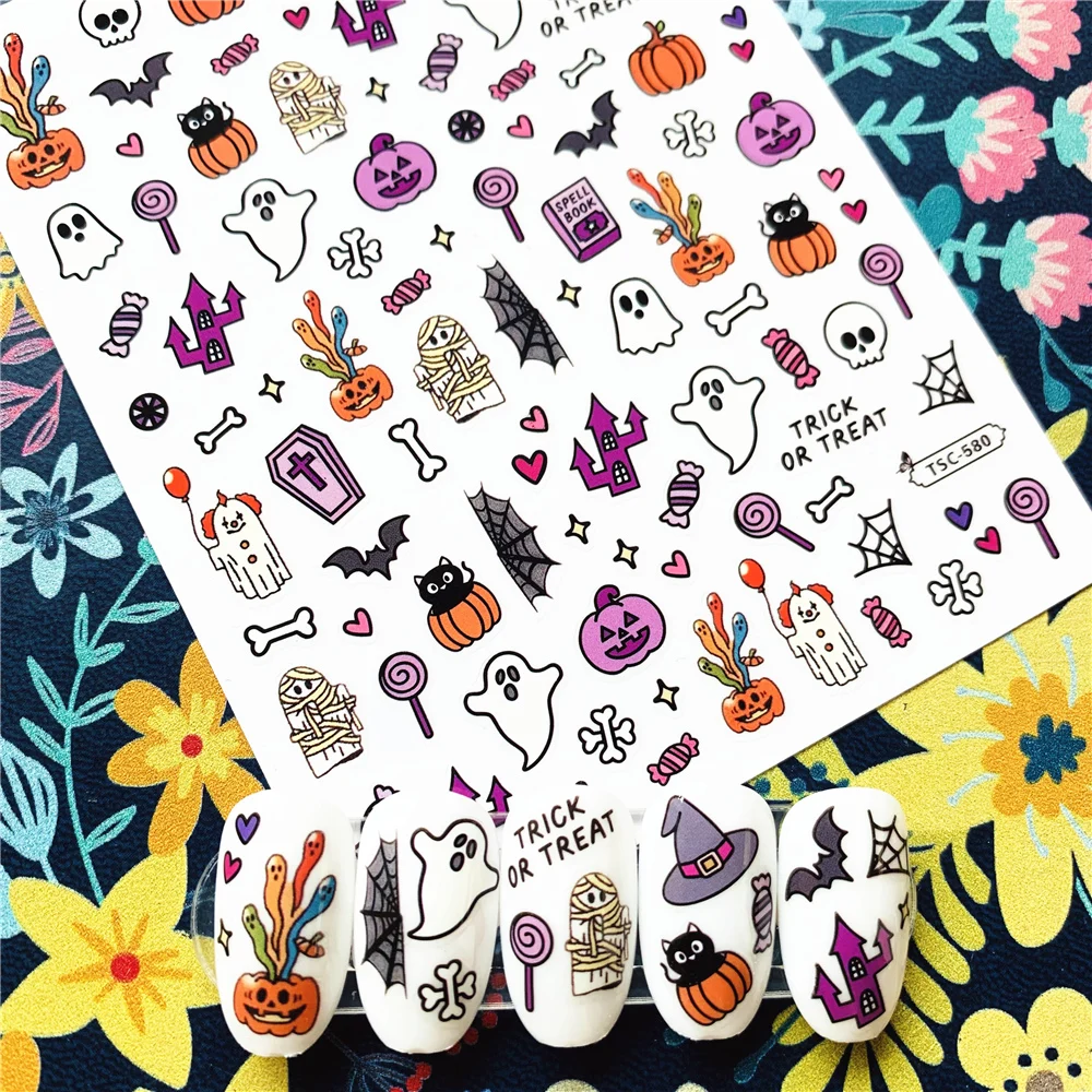 Newest TSC-550 Handsome beauty series 3d nail art stickers decal template diy nail tool decoration