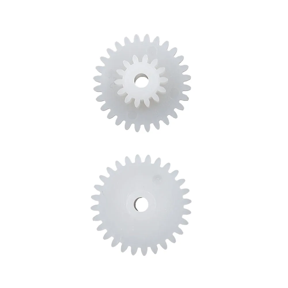 28142B 0.5M Plastic POM Gear Diameter 15mm 28 Teeth 14 Teeth Double Layer Gear 2.05mm Hole DIY Toy Parts Accessories 28+14T