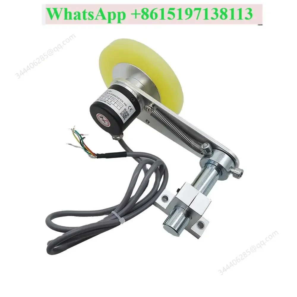 GHW38-06G300BMC526-300 encoder wheel 300mm with mounting bracket for conveyor belt NPN Output